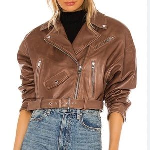 Lamarque Motto Leather Jacket NEW